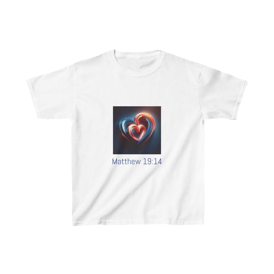 Kids Love Heart Tee with Matthew 19:14