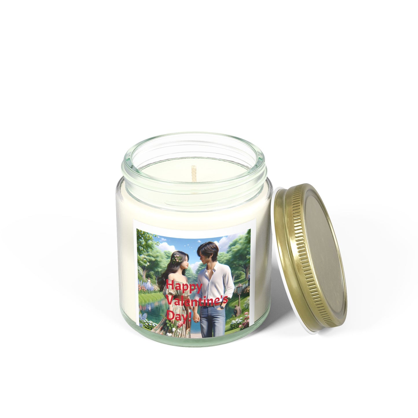 Valentine's Day Scented Candle - Coconut Apricot Wax (4oz & 9oz)