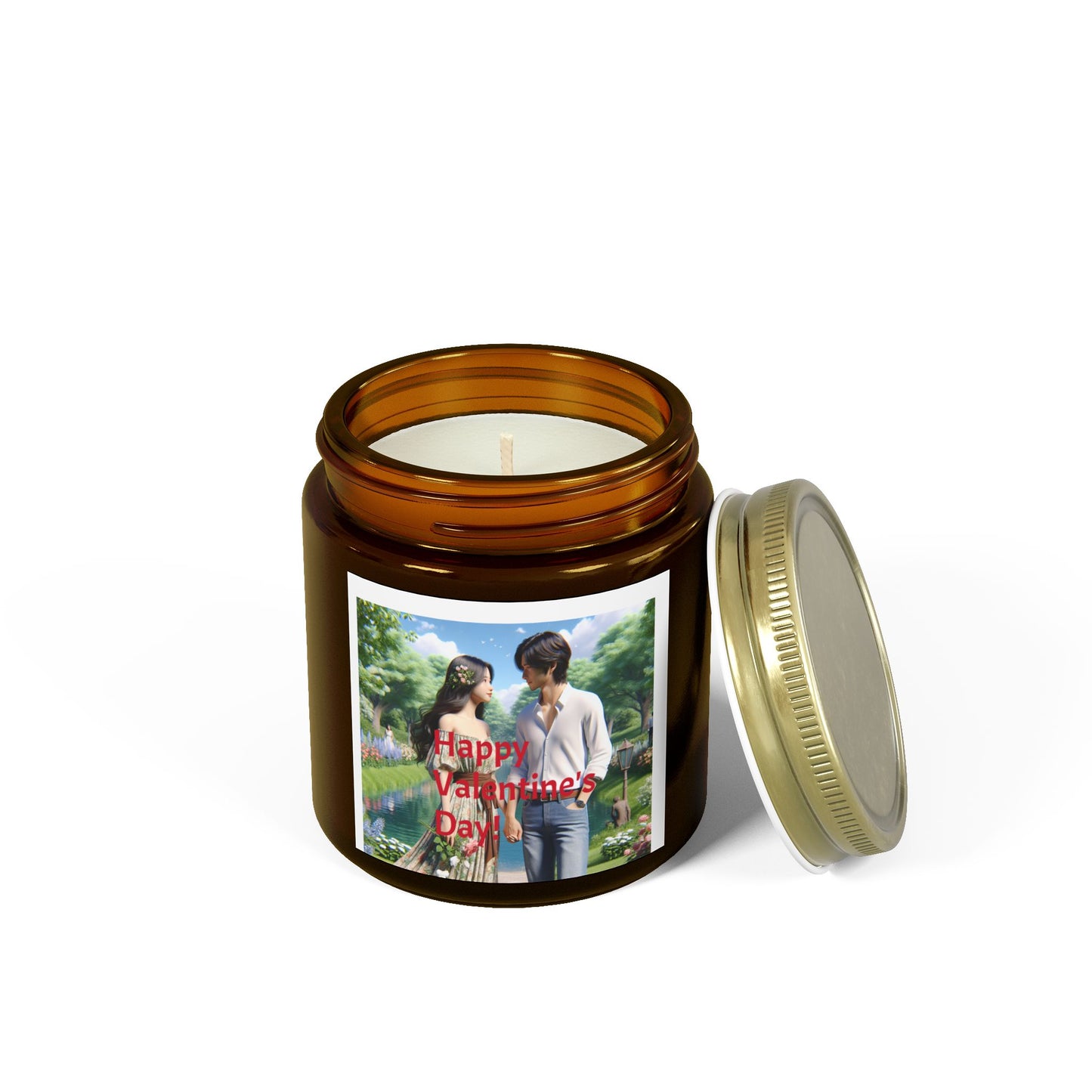 Valentine's Day Scented Candle - Coconut Apricot Wax (4oz & 9oz)